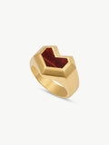 Gold Vermeil Tiger eye ring - Daryl | No More Nobody
